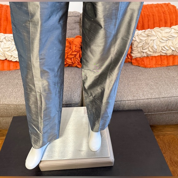 ❣️Talbots 100% Pure Silk Shantung Metallic Pants❣️ - Picture 5 of 11